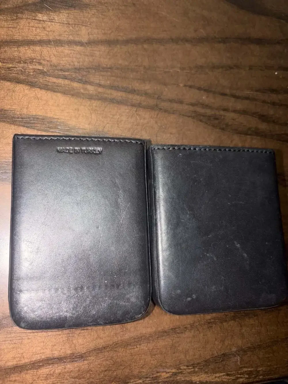Coach Black 90s Leather Slide Business Card Holder